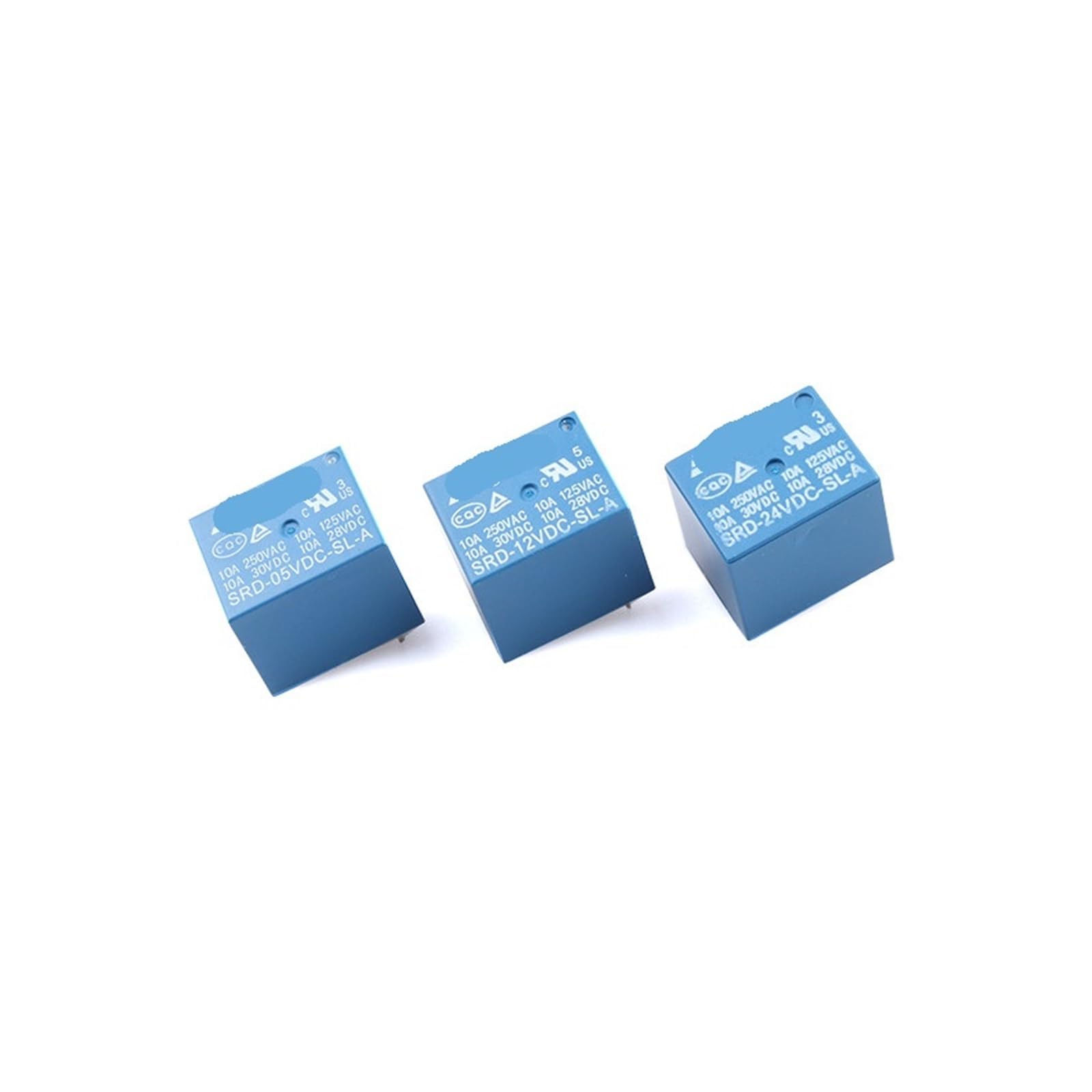 Relé SRD-12VDC-SL-A de 4 pines y 10A 250VAC con conmutador de potencia DC 12V