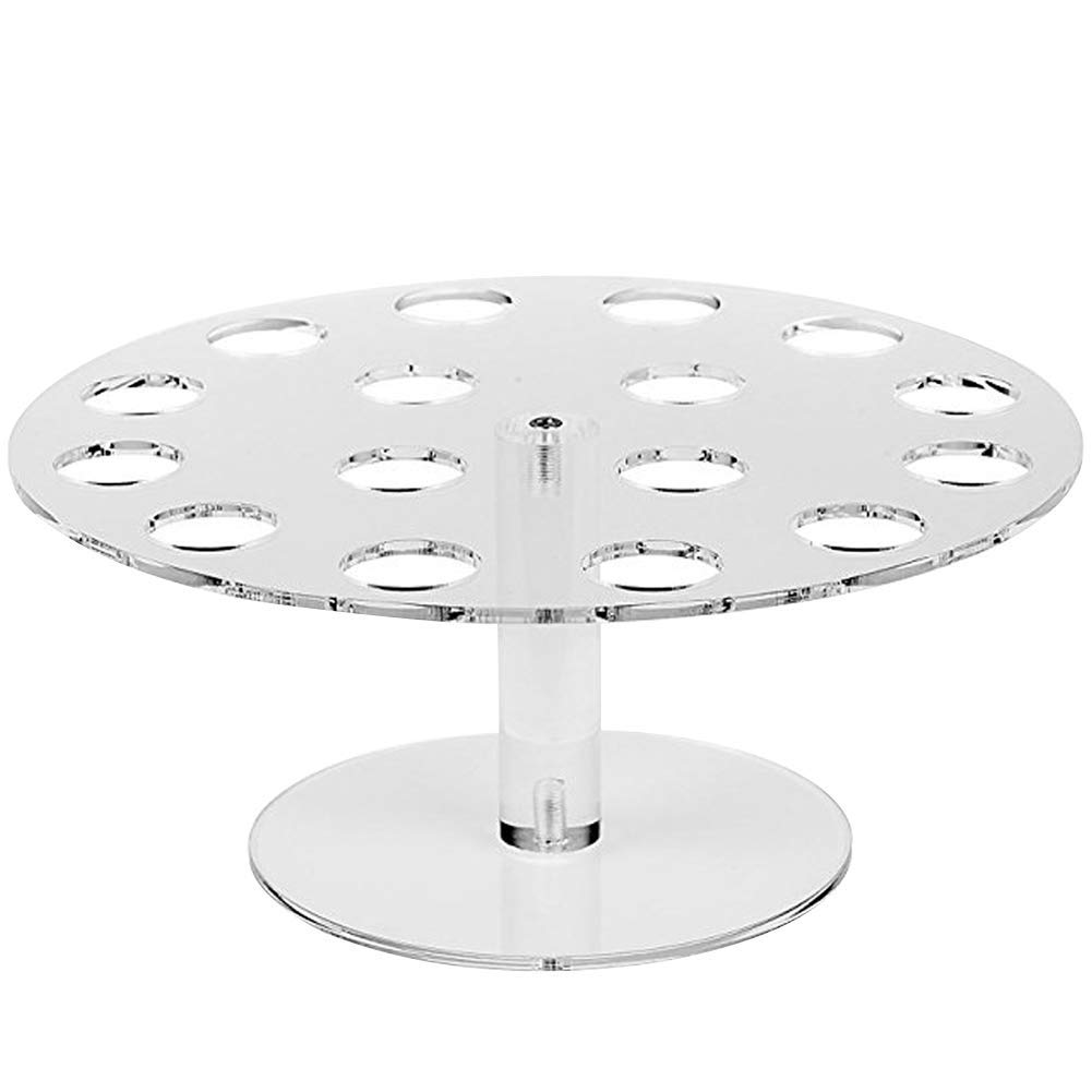 Buy Ice Cream Stand 16 Hole Transparent Acrylic Round Popcorn Cone