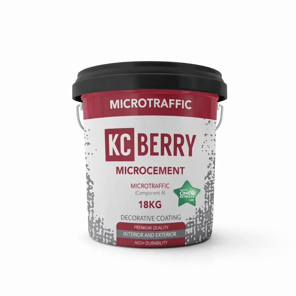 Microcemento Microtraffic 20 kg - Acabado de alta resistencia para suelos de mucho tránsito, sin juntas, pasillos, garaje y local, interior y exterior
