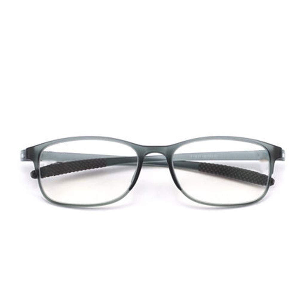 Okulary do czytania filtr światła niebieskiego okulary komputerowe do blokowania bólu głowy okulary przeciw zmęczeniu oczu, stylowe czytniki męskie/damskie (Color : Brown, Size : 3.5)