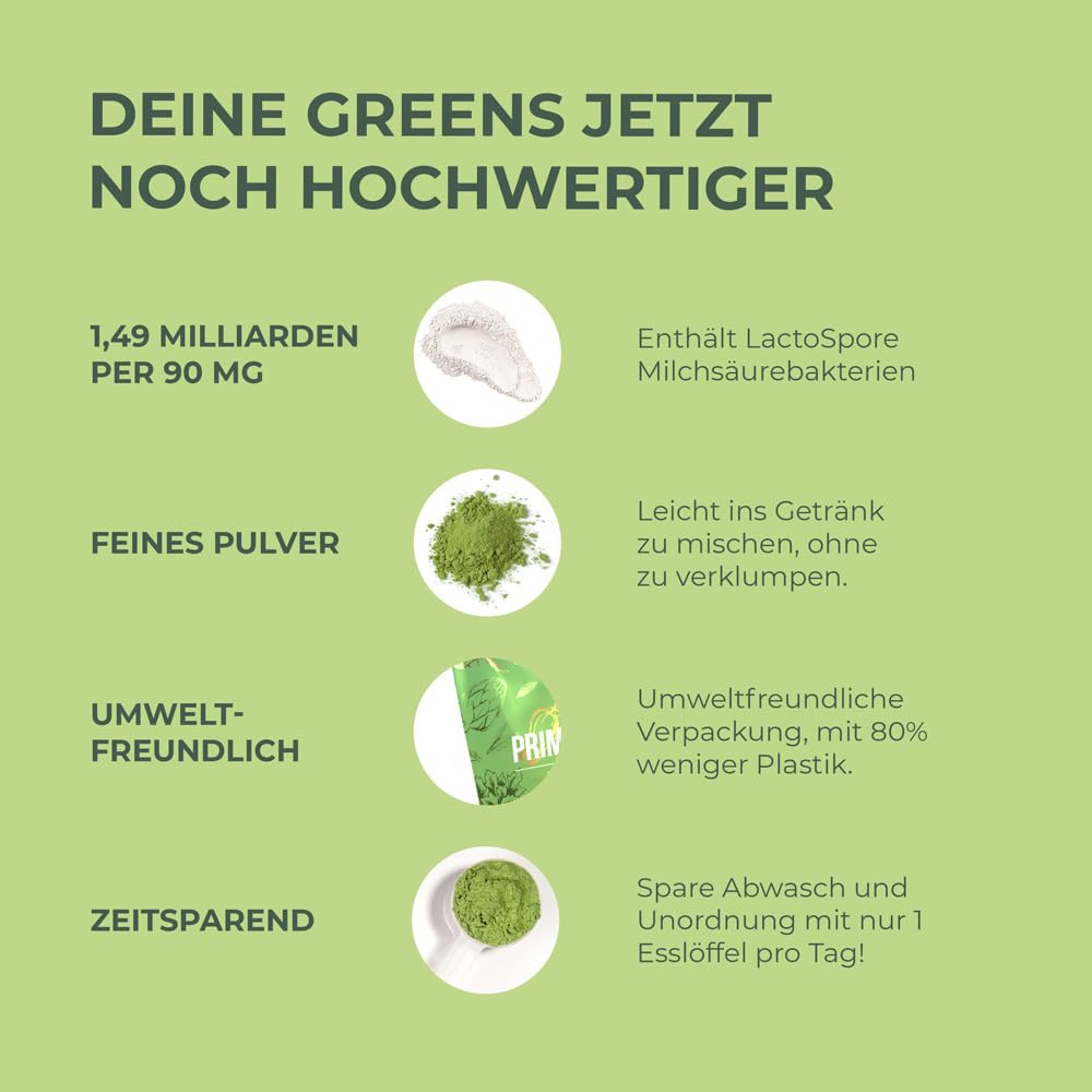 Primal Greens – Täglichen Pulver, milch- & sojafrei, vegan