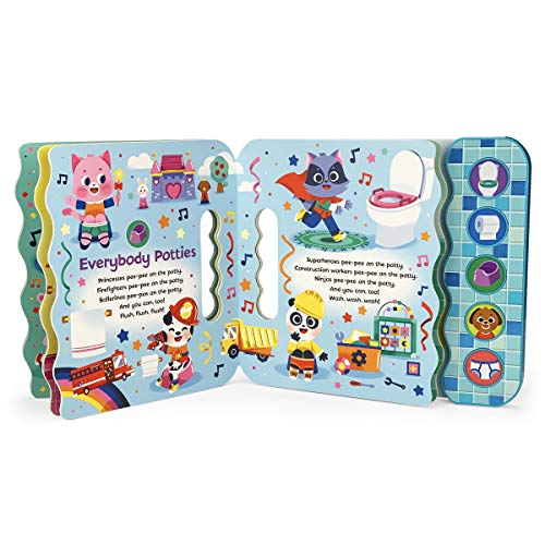 Cottage Door Press 9781680529456 Everybody Potties - Songs To Help You Go! 5-Button Song Children'S Board Book thumb #6