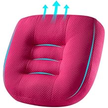 Office Chair Cushions for Back and Butt, Ergonomic Chair/Seat Cushion for Long Sitting, Sitting Pillow for Automobile, Wheelchair, Computer Chair Hip Support Pink