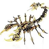 YUEZUDPO 3D Metal Puzzles for Adults, Scorpion 3D Metal Model Kits to Build DIY Colorful 3D Metal Puzzle Ornaments for Adults,Teens Birthday Christmas