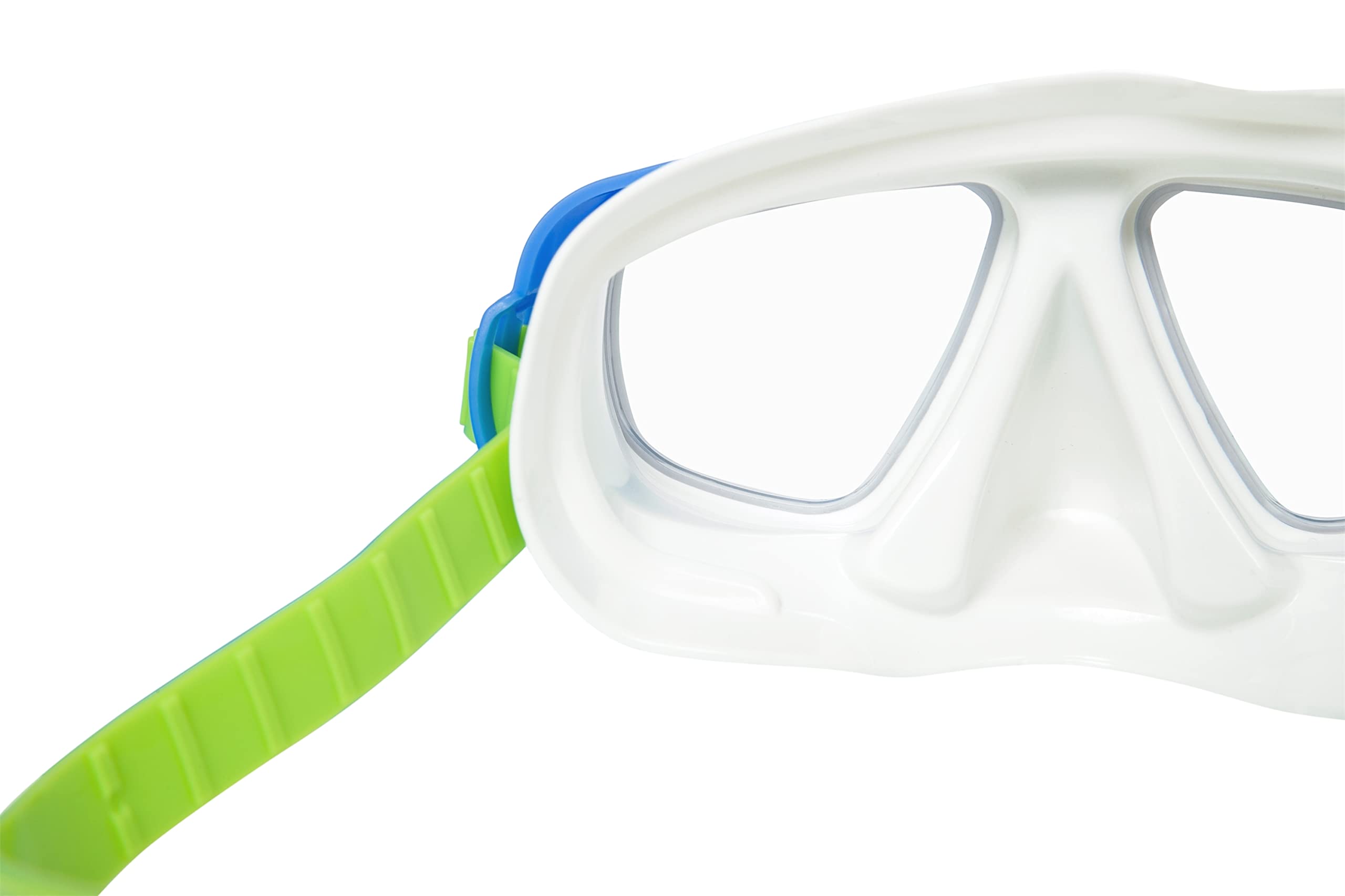 BESTWAY - Maska do nurkowania Lil' Caymen - Akcesorium do nurkowania - 22011N - Losowy model - 3 lata i 6 lat - Poliwęglan - 17 cm - Dziecko - Snorkeling - Artykuł sportowy