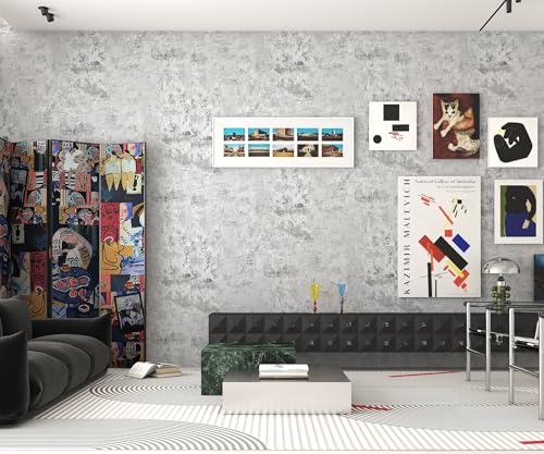 Concrete Wallpaper Peel and Stick Grey Cement Contact Paper 15.8''x78.8'' - image 7