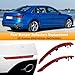 Abodvu Compatible with Audi A4 B9(8W) Rear OS Bumper Reflector 2016-2021,Left Driver & Right Passenger Side Red Marker Trim Replacement for 8WD945105A,8WD945106A,A4 Back Reflector Light W/O Bulb,2PC