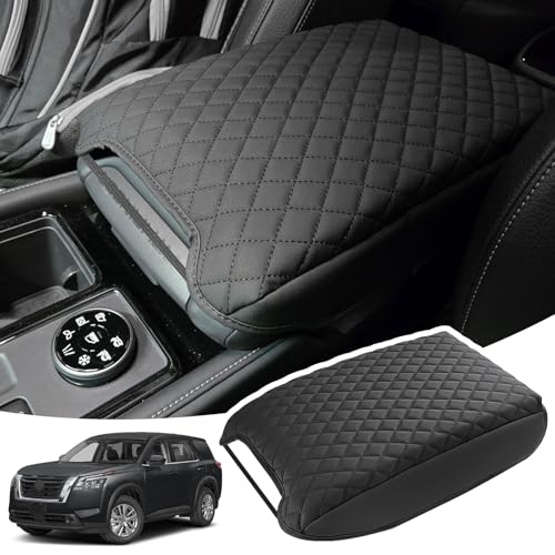 Image of Center Console Armrest Cover for Nissan Pathfinder 2022 2023 2024 2025 2026 Fully Covered Anti-Scratch Protector Interior Accessories