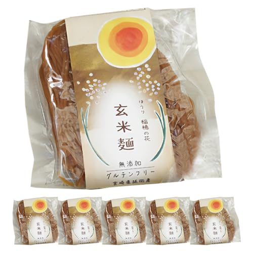 [グルテンフリー]無添加玄米麺 計100g×6袋