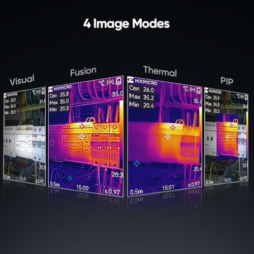 HIKMICRO B20-Wärmebildkamera mit 256 x 192 IR-Auflösung, 2MP-thermocamera, Wifi, Software, Bildwiederholfrequenz 25 Hz, 3.2 LCD, Vollbildmessung, IP54, Messbereich -4°F~1022°F