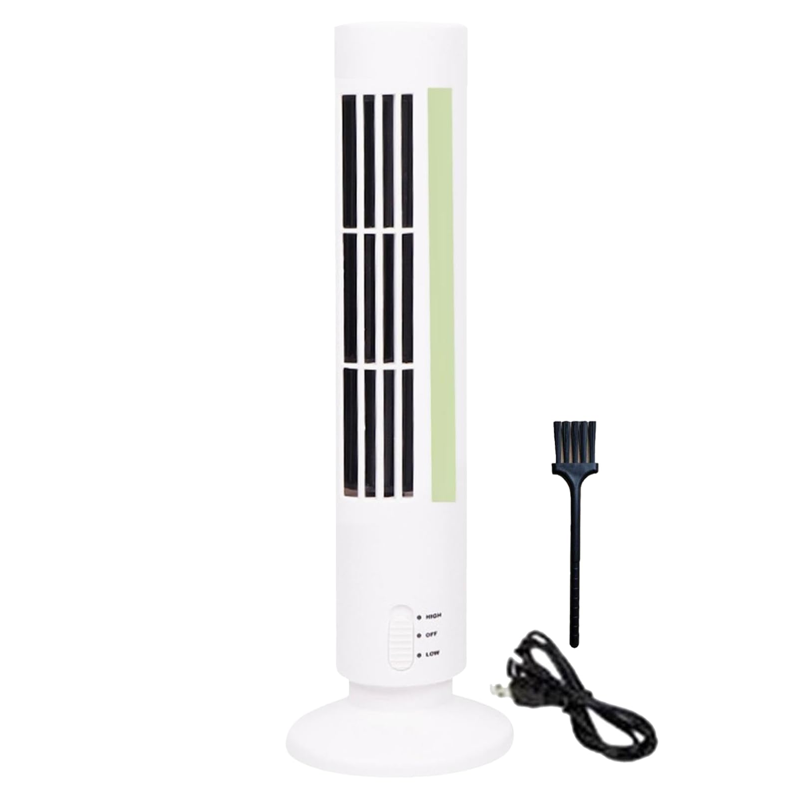 EAZVUE Cooling Fan, Tower Fans That Blow Cold Air, Bladeless Vertical Silent Air Conditioning Fan, Standing Fan for Bedroom, Office, Home, Desk (White)