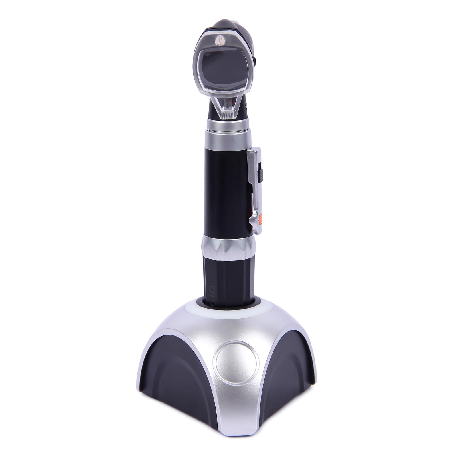 ADELANTE OTOSCOPE Pocket friendly clip LED light Fiber-optic with 3X magnification Otoscope with AA Battery Handle (Black)-image-4
