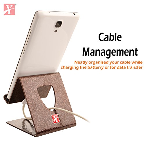 Image of YT Mobile Phone Metal Stand /Holder for Smartphones and Tablet - Antique Copper - Pack of 3 Units (Proudly Made in India)