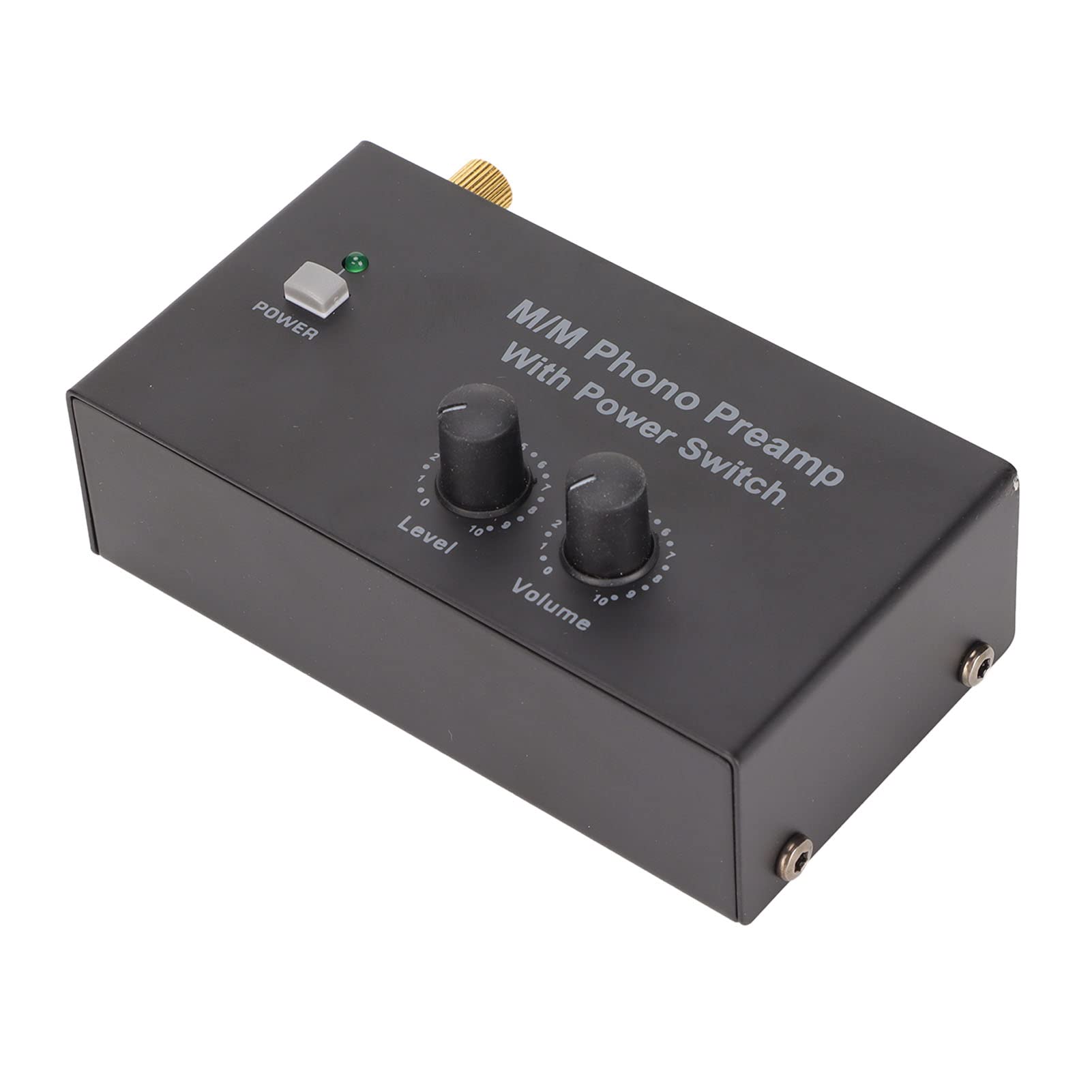 Préamplificateur Phono Professionnel, Faible Bruit, avec Adaptateur 12V DC, Convertit Signal en Niveau Ligne pour Platine Vinyle