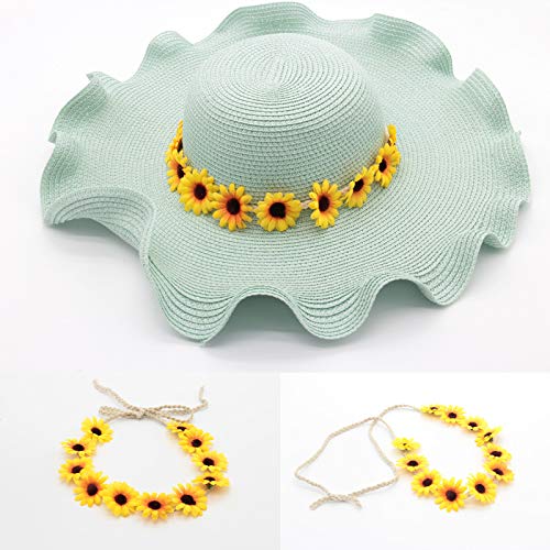 2 Fasce Per Capelli Con Girasoli – Regolabili, Morbide, Per Festival E Feste – Gialle E Bianche, Corone Di Fiori Per Donne E Ragazze