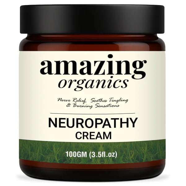 Amazing Organics Neuropathy Cream – Natural Nerve Support Cream – Soothes Tingling, Burning & Discomfort – 100gm