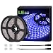 LE 12V LED Strip Light, Flexible, SMD 2835, 300 LEDs, 16.4ft Tape Light for Home, Kitchen, Party, Christmas and More, Non-waterproof, Blue, Pack of 2