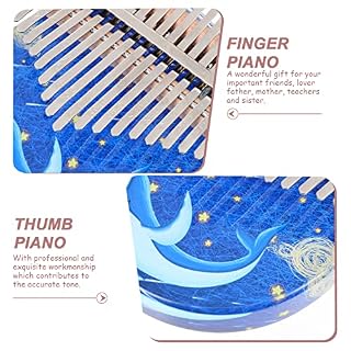 MAJESTE Kalimba Débutants Kit 17 Touches Pouce Piano Petits Doigts Piano Instrument De Musique Pouce Piano Portable… – Image 3