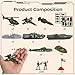 3 otters 360PCS Army Men Military Set, Army Men Toy Soldiers Plastic Military Figures Aircraft Carrier Warships Submarines and Other Accessories for Kids, for Toddler Kids Boys Ages 3+