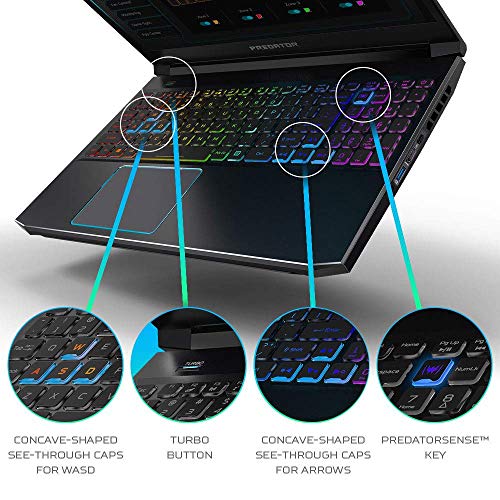 Image of Acer Predator Helios 300 Intel Core i7 10th Gen 15.6 inches Gaming Laptop 16 GB /1 TB HDD /256 GB SSD /Windows 10 Home /8 GB NVIDIA GeForce RTX 2070 Graphics /FHD 240Hz (Abyssal Black, 2.5 kg) PH315-53