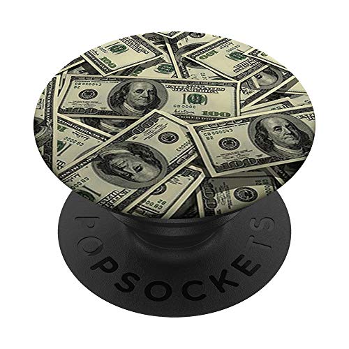 Cash Money Dollar Bill Pop Socket Gift for Dad Mom Husband PopSockets PopGrip: Swappable Grip for Phones & Tablets