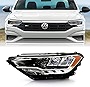 ACANII - For [Non-Projector] 2019 2020 2021 2022 2023 Volkswagen Jetta LED DRL Headlight Headlamp Replacement - Driver