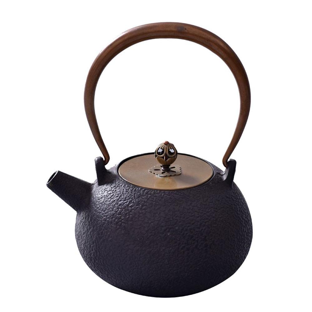 1 Set di teiera in ghisa, teiera Giapponese Tetsubin, bollitore Elettrico, Strumenti Kungfu, bollitore Elettrico per Il tè, Crepe per Il tè 1 1 L-Come Mostrato (Come Mostrato)