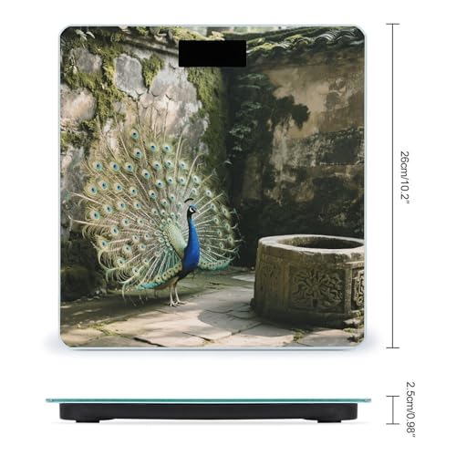 Báscula digital de baño para peso corporal con vidrio templado miniatura 2