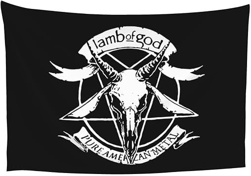 Lamb Of God Pure Tapestry 60x40in Wall Art Funny College Dorm Living Room Bedroom Party Decor Banner