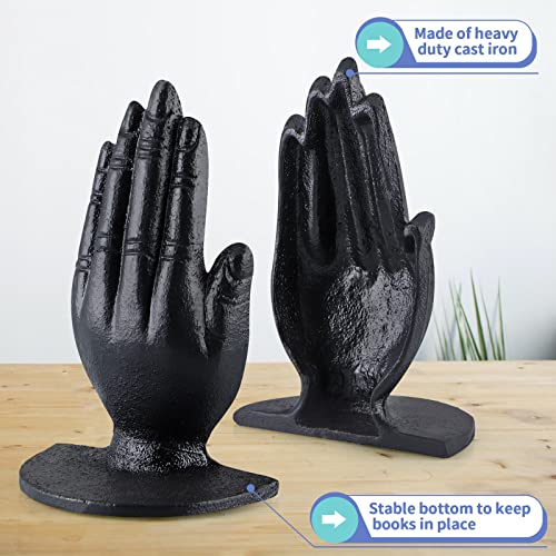 Moligou Hands Decorative Bookends, Cast Iron Bookends thumb #3