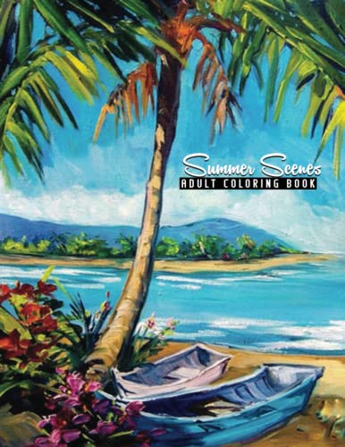 Summer Scenes Coloring Book: Featuring 50 Fun and Relaxing Coloring Pages Including Exotic Vacation Destinations, Peaceful Ocean Landscapes and Beautiful Beachfront Scenery image 2
