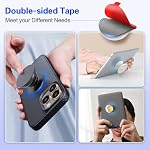10 Pcs Sticky Pads for Pops Socket Base: 1.38" Round Strong Adhesive Replacement Double Sided Tape for iPhone Popgrips, Cell Phone Grip & Ring Holder, Very High Bond Circle Sticker 35mm
