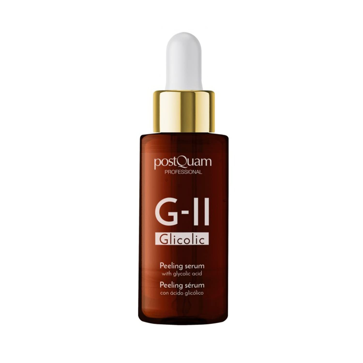PostQuam Professional GLICOLIC-II Facial Peeling Serum 30ml - For Skin With Wrinkles, Blemishes Or Acne