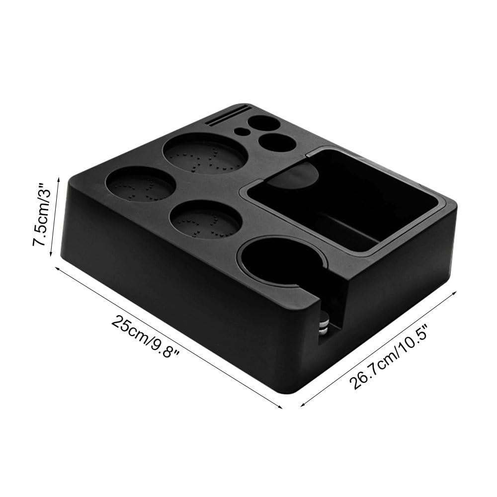 Estación de prensado para café, soporte para Tamper para café desmontable, portafiltro para café antideslizante para asas de expreso de 51-58 mm