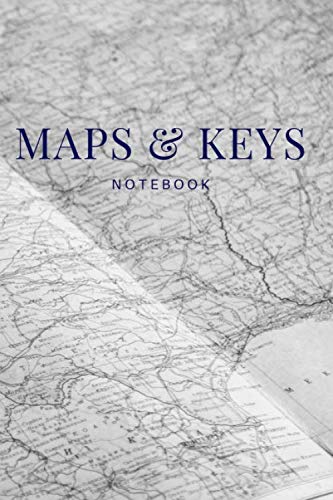 Maps & Keys Notebook: Quad Ruled Paper (6x9) Sketchbook for map making ...