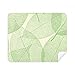 Green White Leaves Illustration Pattern Cleaning Cloth Screen Cleaner 2pcs Suede Fabric