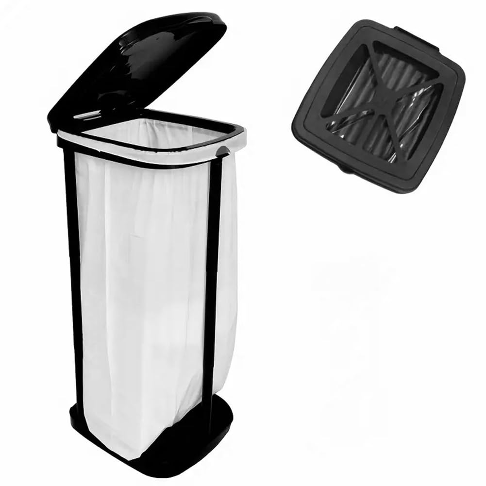 Vryzmo Foldable Indoor/Outdoor Trash Can-Fold 13 Gallon Garbage Bin for Camping, Parties, Home& Events