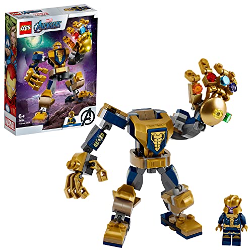 LEGO 76141 Super Heroes Marvel Avengers Thanos Mech Actionfigur, Junior Set für Kinder ab 6 Jahren