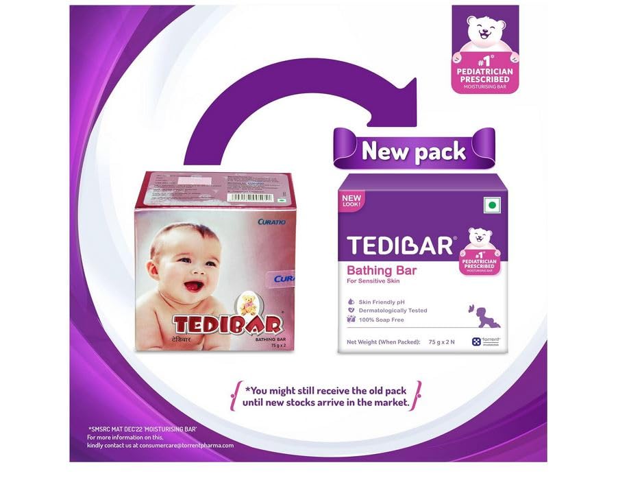 Tedibar - Pack of 2 Bar of 75g Soap - Image 2 thumbnail