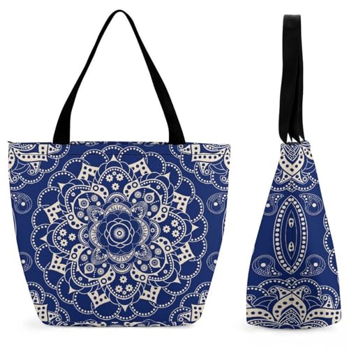 Sac à main pour femme blanc style mandala contre le manque de place