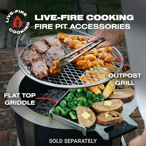 Breeo Smokeless Fire Pit (X Series 24, Corten Steel) | 27.5 inch Smokeless Firepit for Outside | 62 Pounds | Ideal for Families Compatible with Wide Range of Breeo Accessories view 7