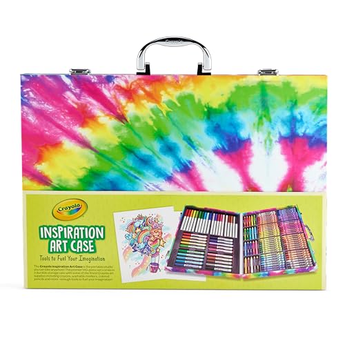 Estojo de arte Inspiration Crayola em rosa, presentes para crianças a partir de 5 anos, 140 unidades
