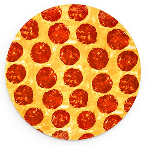 Jekeno Pizza Blanket For Kid And Adults,Funny Food Blanket,Pizza Themed Gifts 2.0 Double Sided 300 Gsm Throw Blanket Soft Warm Comfortable Pepperoni Pizza Blanket 60 Inch #TOP1