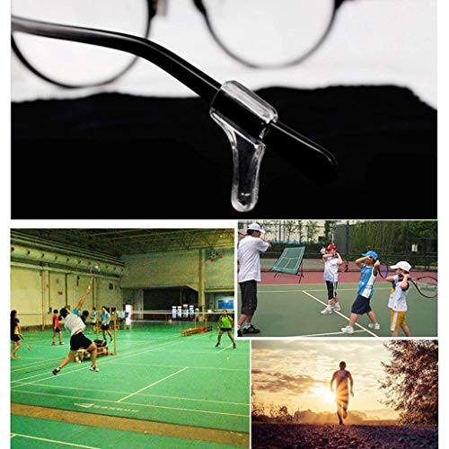 LEIPUPA 20xAnti Slip Glasses Ear Hooks Tip Eyeglasses Transparent Grip Temple Holder - S