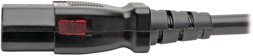 Miniatura 10 de Tripp Lite Cable de alimentación para computadora de grado hospital (Nema 5-15P a C13), conector C13 con bloqueo, 10A, 125V, 18AWG, 10 pies