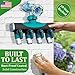DBR Tech® 4 Way Hose Splitter (Superior Durability), Premium Garden Hoses Connector, 4 Way Heavy Duty Water Valve for Spigot Faucet Bib, Four Outlet with On Off Valve, Rust-Resistant Adapter, Green