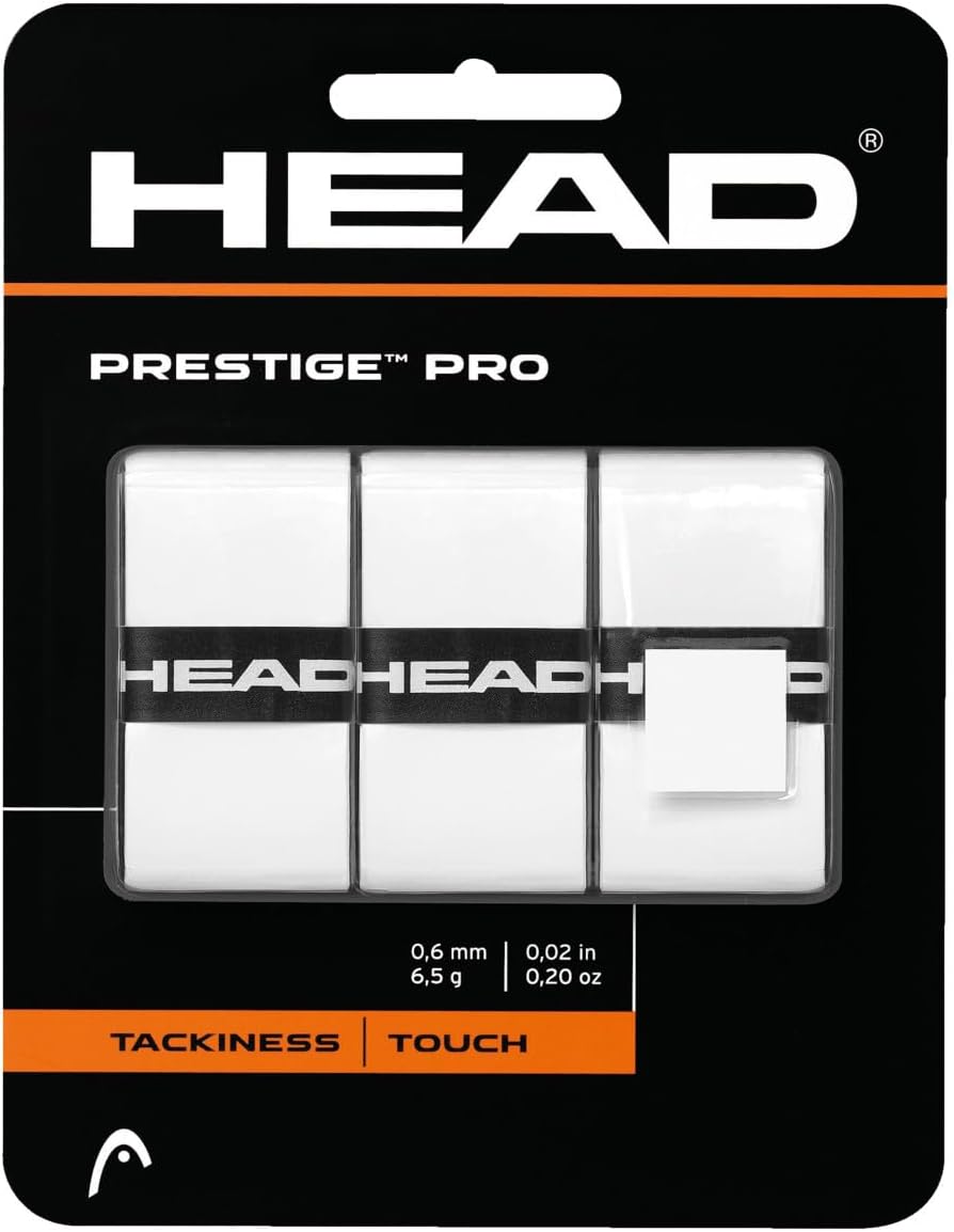 Head Prestige Pro Tennis Over Grip, Colour - White