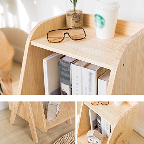 Acquire Nightstand Solid Wood Storage Cabinet Bedside Small Cabinet Kids Bookcase Locker Simple Cabinet #TOP4