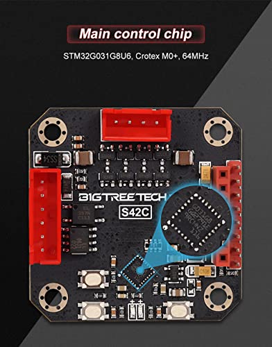 Image of BIGTREETECH S42C V1.1 High Speed Closed Loop Driver Control Board 42 Stepper Motor Prevent Multi-Step and Losing Steps with Low Heat Generation for 3D Printer (S42C V1.1+Metal Protective Cover)