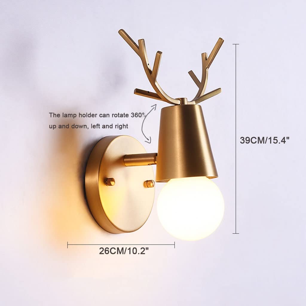 Slow Time Gold en Laiton Bâton Sconce Mur-Century Milieu du Mur Mur d'éclairage Lumineux luminaires de Mur de Mur, for Chambre à Coucher de Salle de Bain Vanity Light